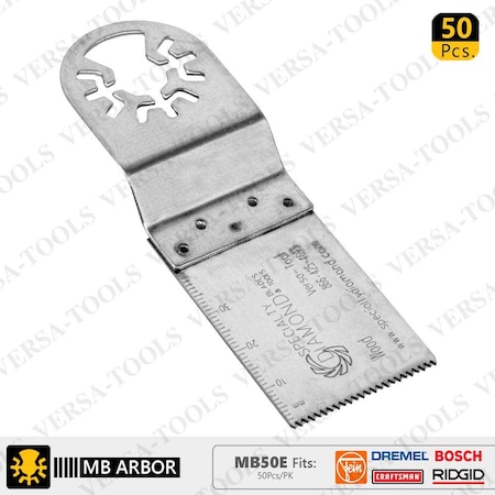 Versa Tool 30mm Stainless Steel Multi-Tool Saw Blades, PK 50 MB50E